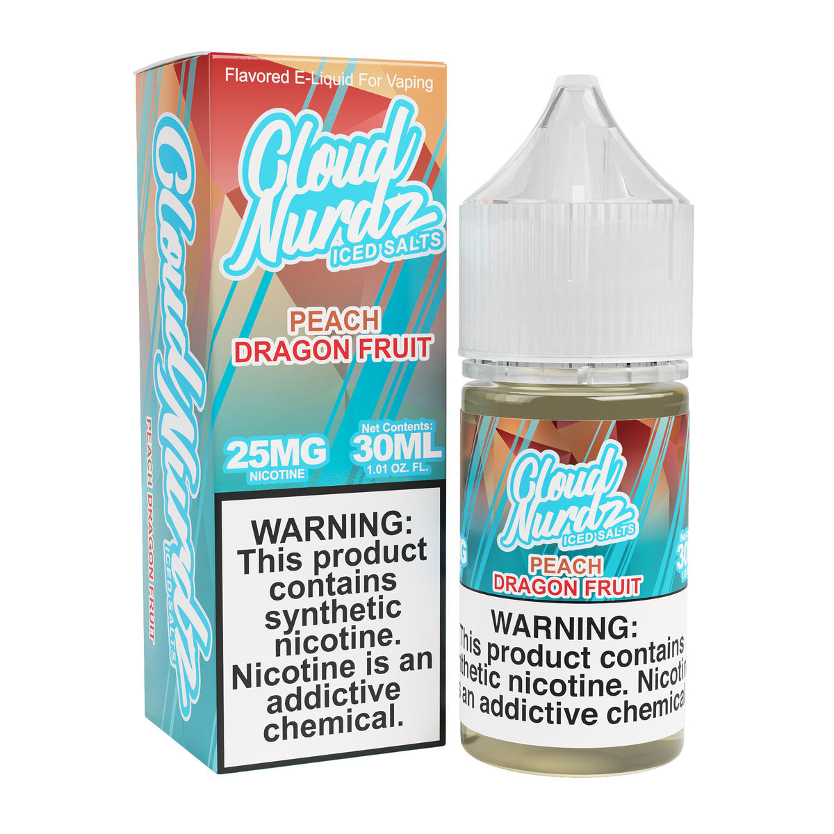 Cloud Nurdz Salt - Peach Dragon Fruit Iced