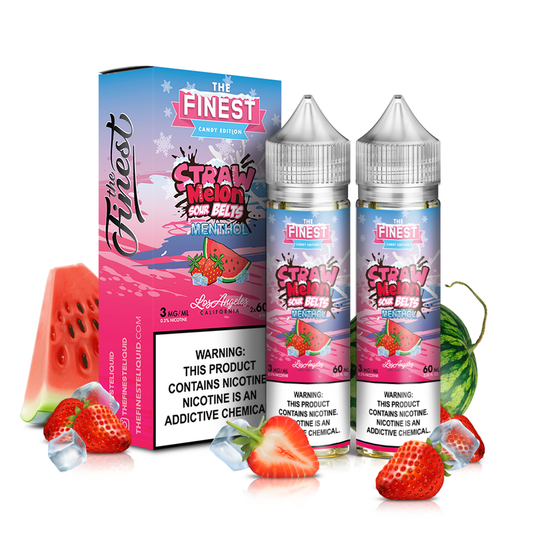 The Finest (Two Pack) - Straw Melon Sour Belts Menthol