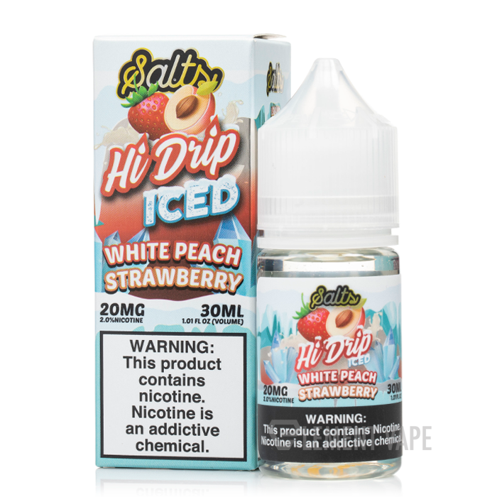 Hi Drip Salt - Iced White Peach Strawberry