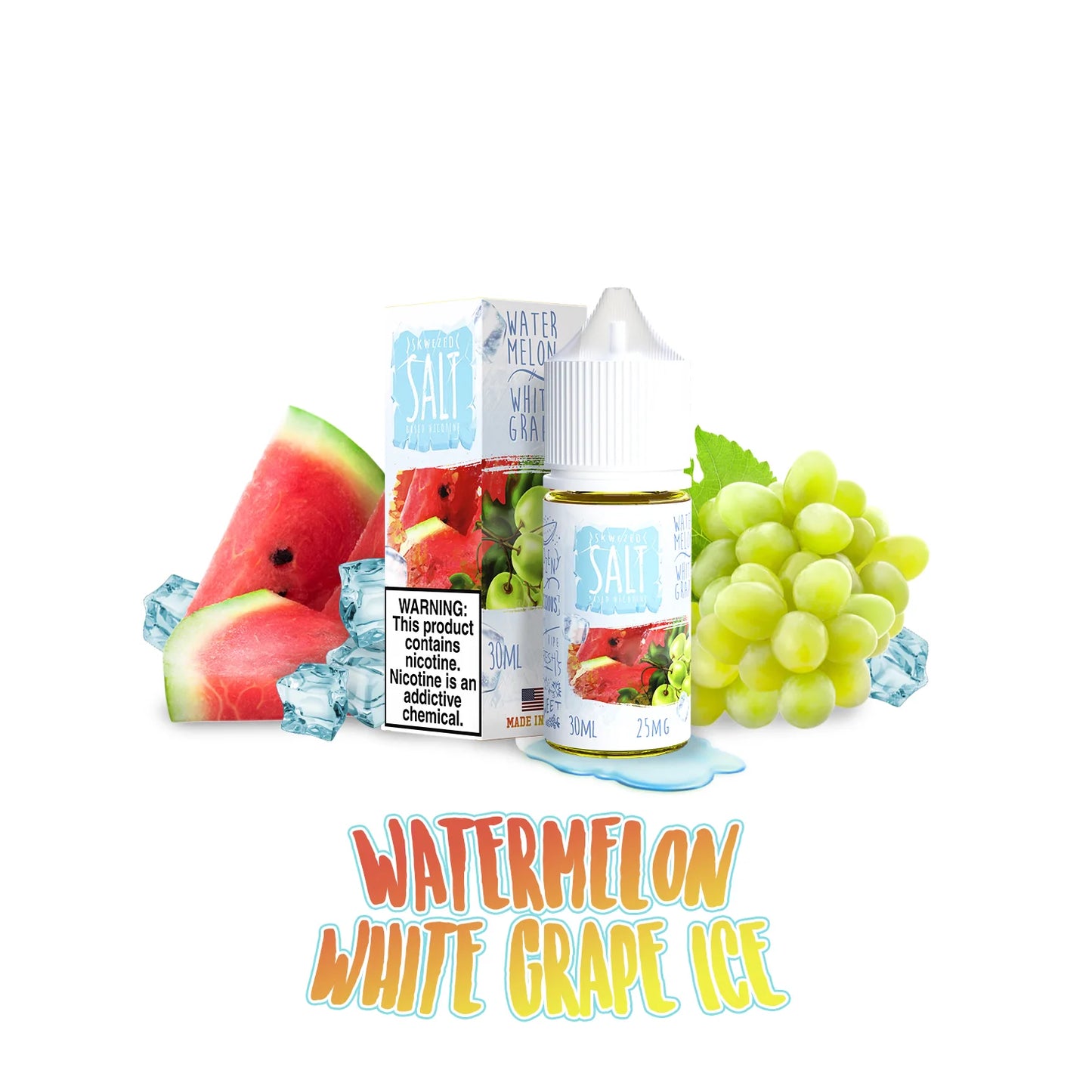 Skwezed Salt - Watermelon White Grape Ice