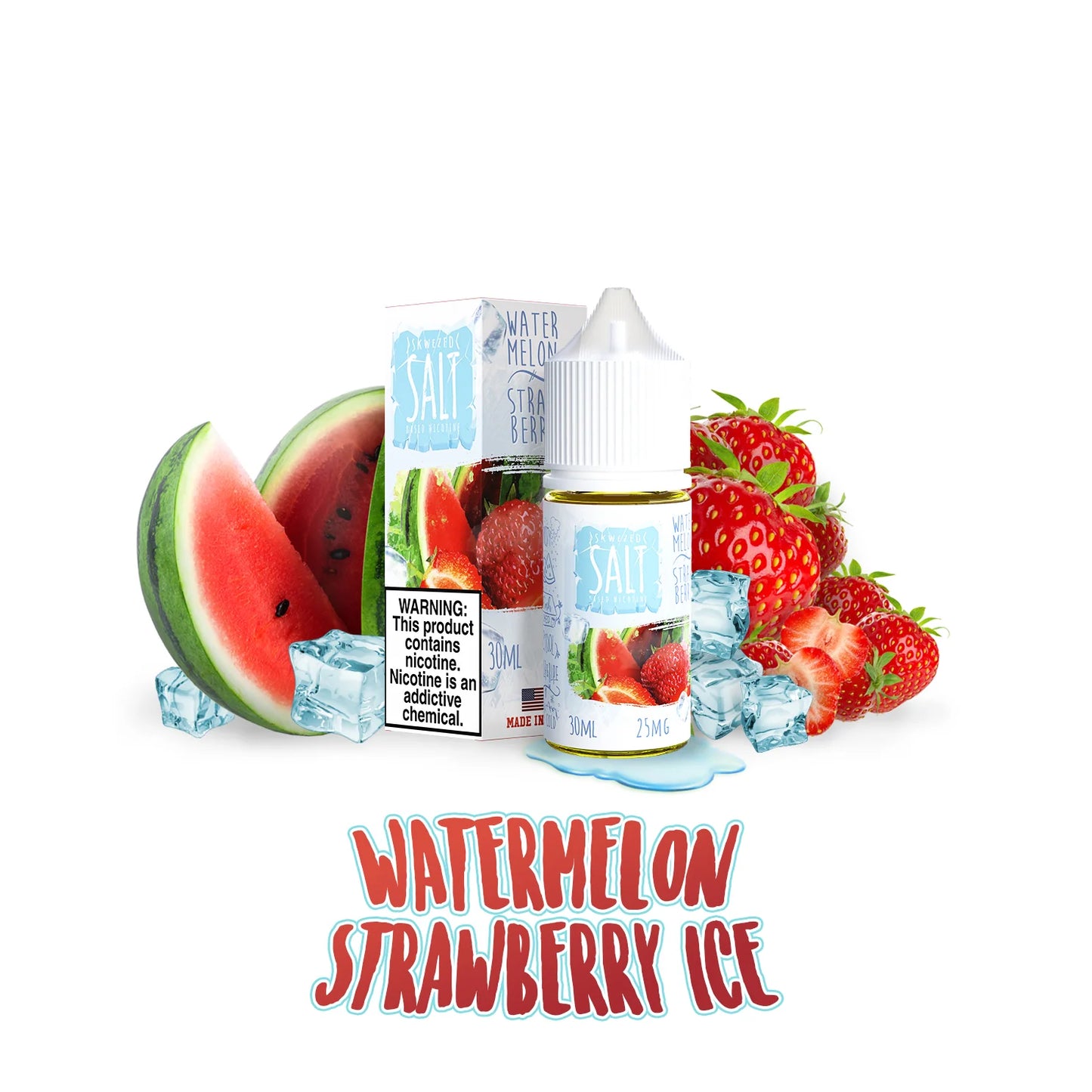 Skwezed Salt - Watermelon Strawberry Ice